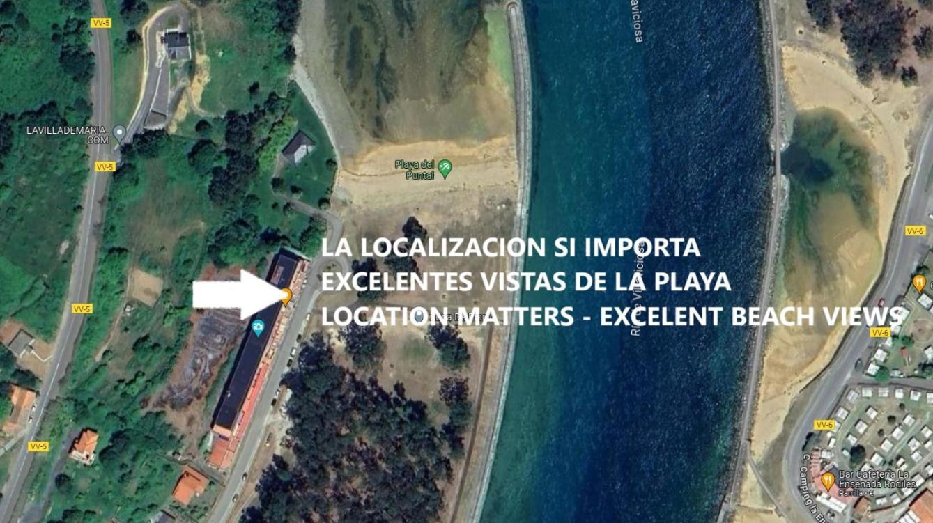 Playa Del Puntal Villaviciosa Asturias Lujo Primera Linea Playa Экстерьер фото